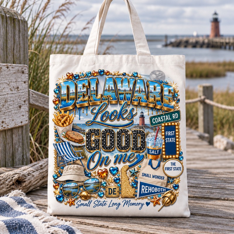 Delaware Looks Good On Me Tote Bag