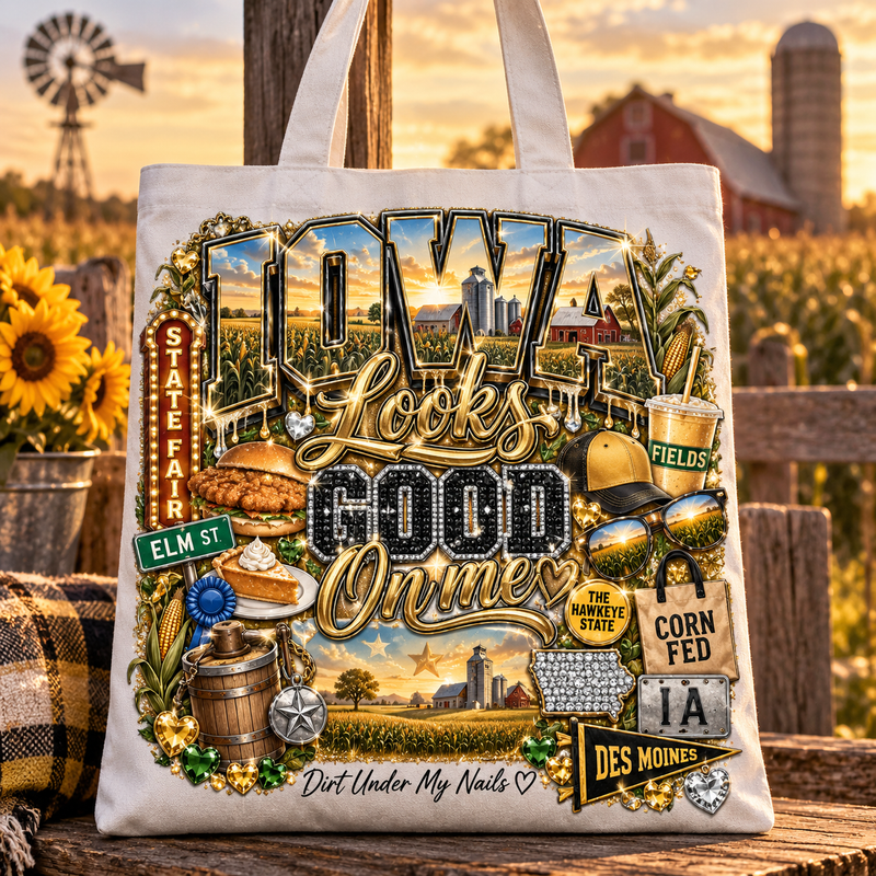 Iowa Looks Good On Me Tote Bag